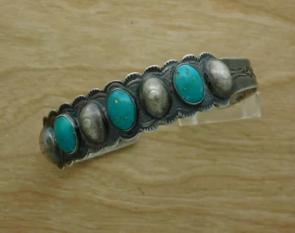 Fred Harvey IH Coin Silver Bracelet